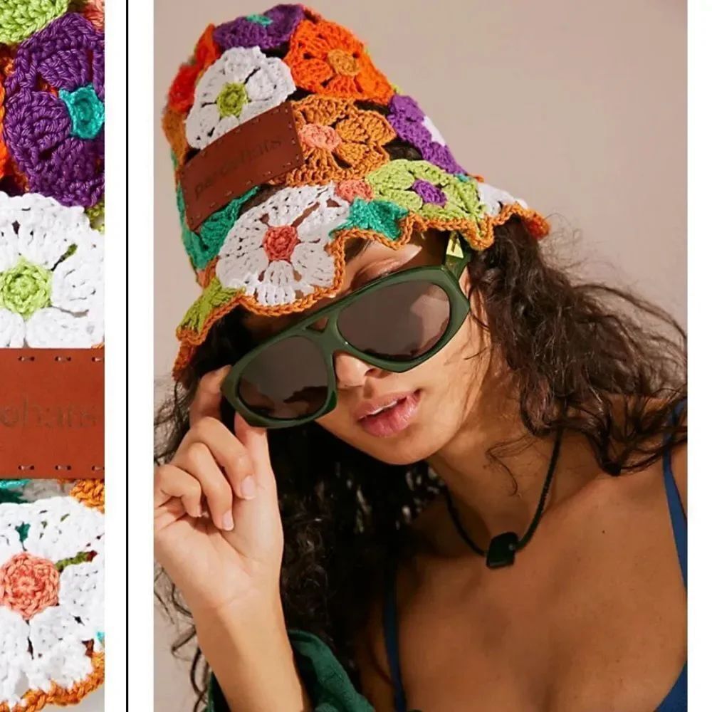 FREE PEOPLE Sancho Cotton Crochet Hat, note: Sancho label marked